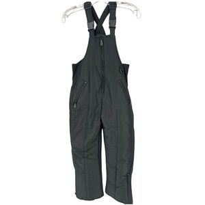 Athletech Ski Bib Black Unisex Adjust Strap Sleeve Polyester Zipper Black L